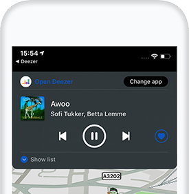 Waze向けdeezer ドライブ中も音楽を